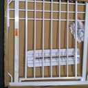 Baby Gate No Drilling, 29"-40" Auto Close Dog Gate Indoor for Doorways & Stairs, Pressure Mounted Adjustable Pet Gate, Easy Walk Through Child Gate for Children & Pets Stroller Friendly, White