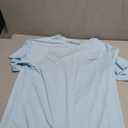 Pausel Men's Rash Guard Swim Shirts Short Sleeve UV Sun Protection Quick Dry UPF 50+ SPF Fishing Beach Water Shirt (Medium, Light Blue)