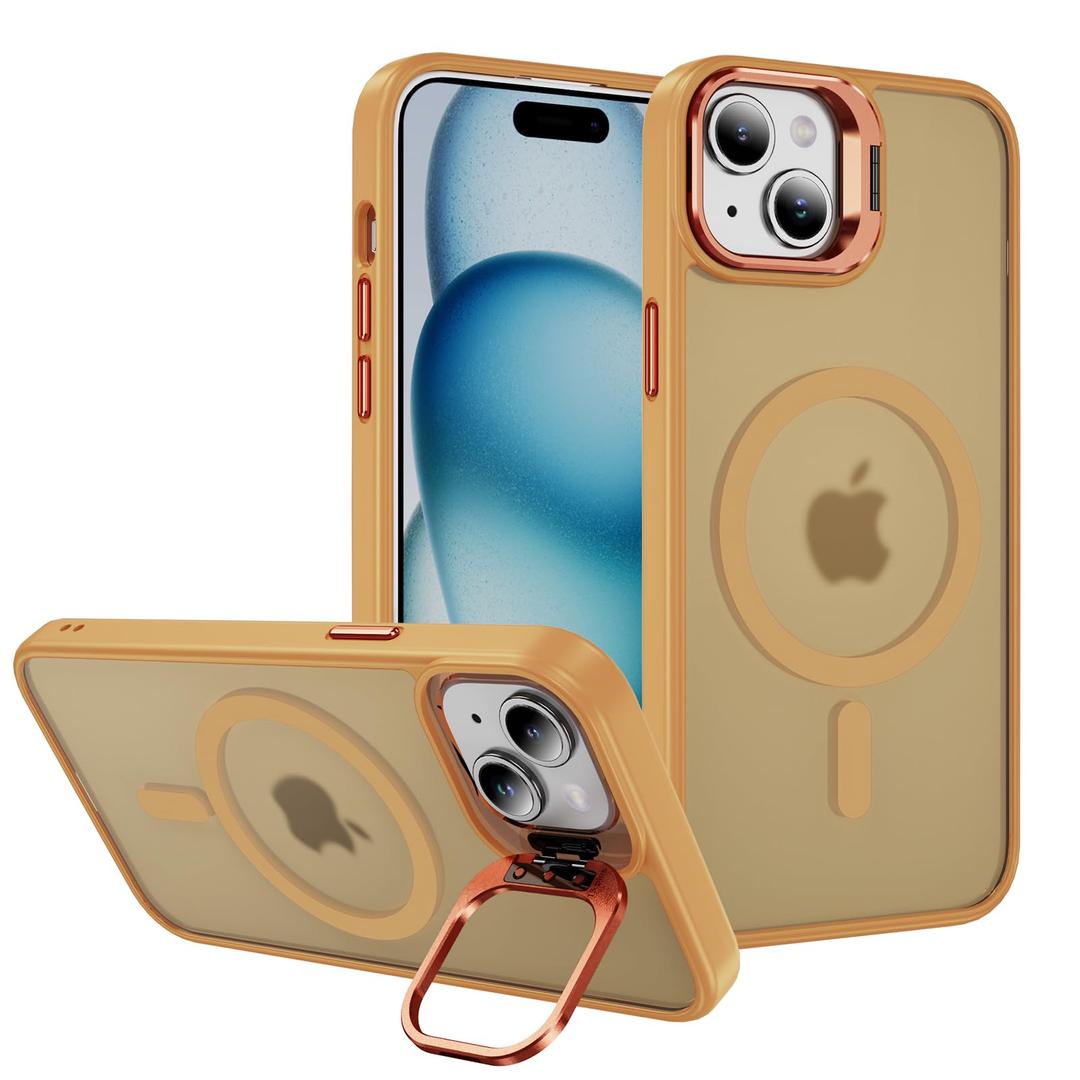 2 x Hitaoyou Translucent Matte Camera Kickstand Case for iPhone 13, Compatible with Magsafe, Shockproof Heavy Duty Protective Cover