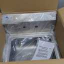 PETSITE Stainless Steel Hand Wash Sink with Faucet, Commercial Wall Mount Sink for Home Kitchen 17 x 15 Inches