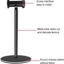DREWCHAN Headphone Stand Metal Headphone Holder for AirPods Max,Bose, Beats,Sony etc (Silver)