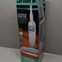 Shark Steam Mop with 2 Machine Washable Dirt Grip Pads, Removable Water Tank, Lightweight, Steam Cleaner for sealed Hard Floors, Marble, Stone, Hardwood, Tile, Laminate, White/Seafoam, S1000