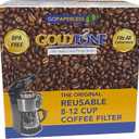 GOLDTONE Brand Reusable 8-12 Cup Basket Coffee Filter fits Cuisinart Coffee Makers and Brewers. Replaces your GTF-B Cuisinart Reusable Basket Coffee Filter - BPA Free (1)