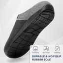 ERGOfoot Orthotic Slippers with Arch Support, Ideal for Plantar Fasciitis, Flat Feet, Heel Pain Relief, Slip on Clog Indoor Outdoor House Shoes with Anti-Skid Rubber Sole (9 Women/8 Men, Grey)