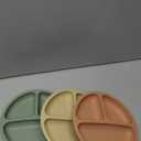 Suction Plates for Baby 3 pack, Stay Put Divided Toddler Plates, 100% Food Grade Silicone Baby Plates, BPA Free, Baby Feeding Supplies, Microwave & Dishwasher Safe (Pink)