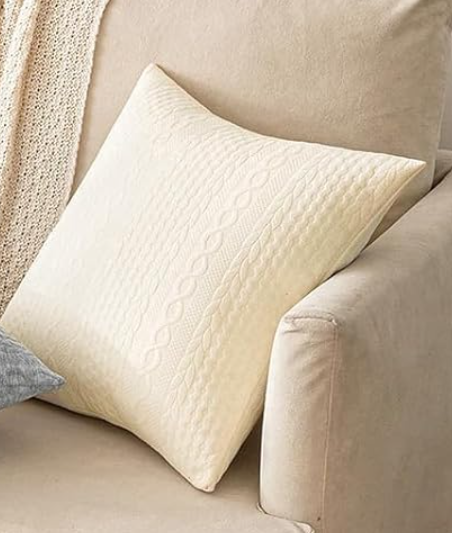 MIULEE Fall Decorative Throw Pillow Covers Set of 2 Super Soft Modern Stretchy Embossed Patterned Cushion Covers for Halloween Farmhouse Couch Sofa Livingroom Bed, Black 18x18 inch
