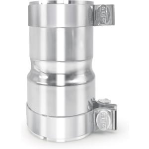 Stainless Steel 2.75 to 3 Inch Exhaust Adapter, 2.75" ID to 3" ID Exhaust Reducer Connector Pipe with Clamp
