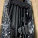 FASTAGEI 2 Pack Universal Premium Leather Foldable Car Backseat Organizer with Table Tray, Car Seat Back Protector with Garbage Bag Touch Screen Pad Holder, Car Kick Mats with Tissue Box (Black)