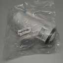 T Tulead Toilet Dual Flush Valve, Fill Valve, Push Button, Small Drain Outlet Dia 2.5", Fill Thread Dia 1/2", Push Button Thread Dia 2.24"(Fit One Piece Toilet Repair Kit)