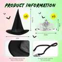 3 x Tarpop 12 Pcs Witch and Princess Party Favors Witch Hat and Princess Crown Set for Galentines Birthday Party Decorations Gift