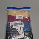 wirarpa Women's Cotton Underwear High Waisted Ladies Panties Full Coverage Briefs 4 Pack (XX-Large, Black/Deep Red/Teal/Beige - Set 16)