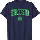 Irish Inspired Irish Pride Saint Patrick's Day T-Shirt (Blue, M)