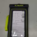 Pelican 2 Pack Marine - IP68 Waterproof Phone Pouch (Regular Size) Floating Waterproof Phone Case - Beach Cruise Ship Travel Essentials - Works w/All Phones - Detachable Lanyard - Black/Hi-Vis Yellow