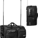 Fanwoli 23" Dance Bag with Garment Rack | Upgraded Stable System & Fabric | More Lightweight & Wear-Resistant | Ideal Competition Rolling Duffle Bag