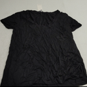 Splendid Women's Scoop Neck Short Sleeve T-Shirt (Medium, Black)