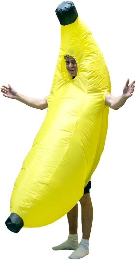 Inflatable Banana Costume Blow up Banana Costumes Inflatable Costume for Adult Men Women Funny Inflatable Costumes