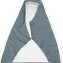 Little Unicorn Hooded Bath Towel | Absorbent Cotton & Terry Blend | Larger Size for Baby & Toddlers, 1-6 Years (Sea)