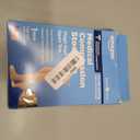 Amazon Basic Care Medical Compression Stockings for Circulation, 20-30 mmHg Support, Women & Men Thigh Length Hose, Open Toe, Beige, 2X-Large (Previously NuVein)