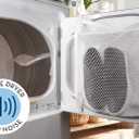 S&T INC. Sneaker Dryer Bag, Dryer Door Shoe Net with Elastic Straps, Sneaker Laundry Bag for Shoes, White, 15.5 Inch x 15.5 Inch, 1 Pack