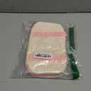 2 Compartment Pencil Case For Girls, Zipper Pencil Bag With Handle, Large Capacity quilting Pencil Pouch Organizer Aesthetic, Women's Soft Pencil Box Marker Pouch For Middle School Office College (Pink)