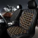 Driver or Passenger Car Seat Cushion Comfortable Seat Cover for Cars Trucks SUV Van Full Back and Seat Cushion-Black