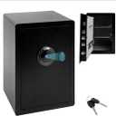 Electronic Safe Box - Opens with Passcode, Fingerprint, and Key - for Home, Jewelry, and Money - Black - Electronic Safe Box by Brelle