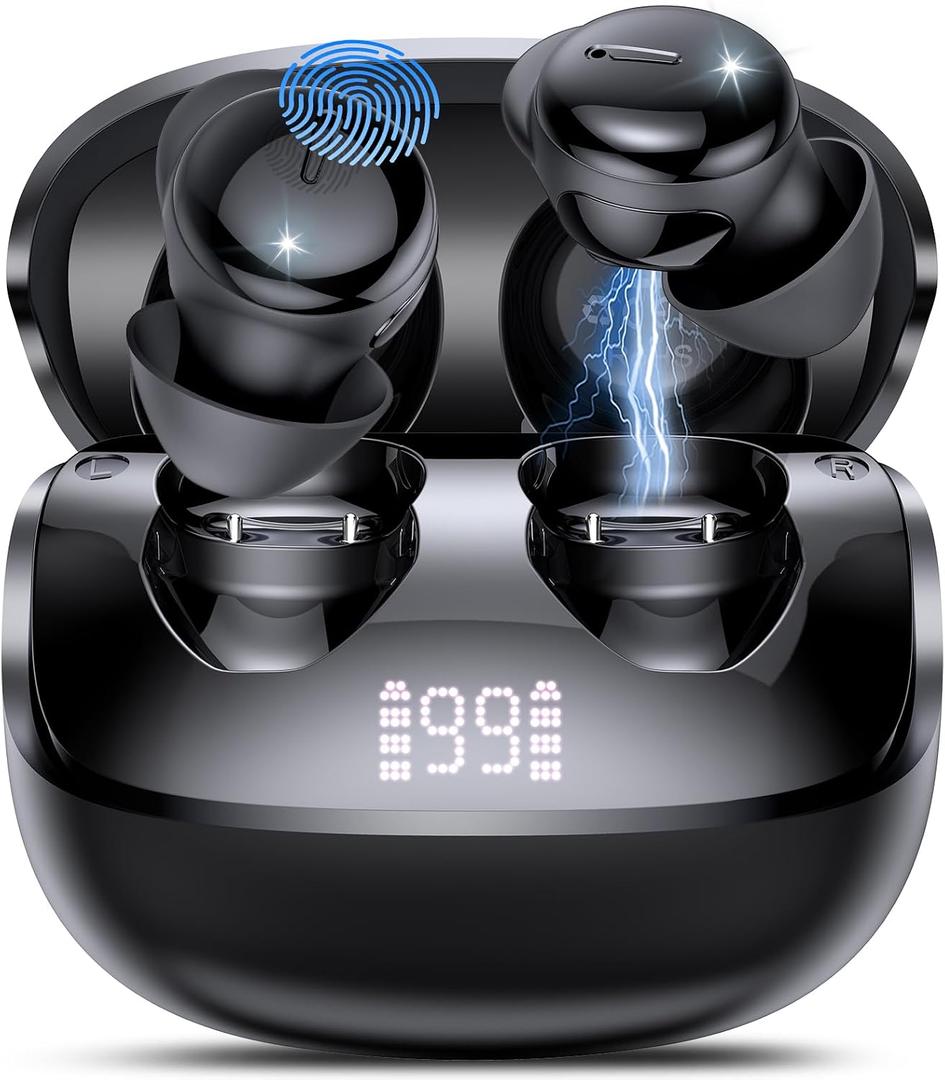 Sleep Earbuds Bluetooth 5.4 in Ear Light-Weight Headphones with Sleep Mode and White Noise, 48H Mini Sleep Ear Buds Small Design for Side Sleepers, Clear Calls, Sleep Earphones for Relaxing/Focus