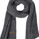 Aonal Womens Winter Scarf Cold Weather Thick Warm Cable Knit Wraps Chunky Large Soft Long Scarves