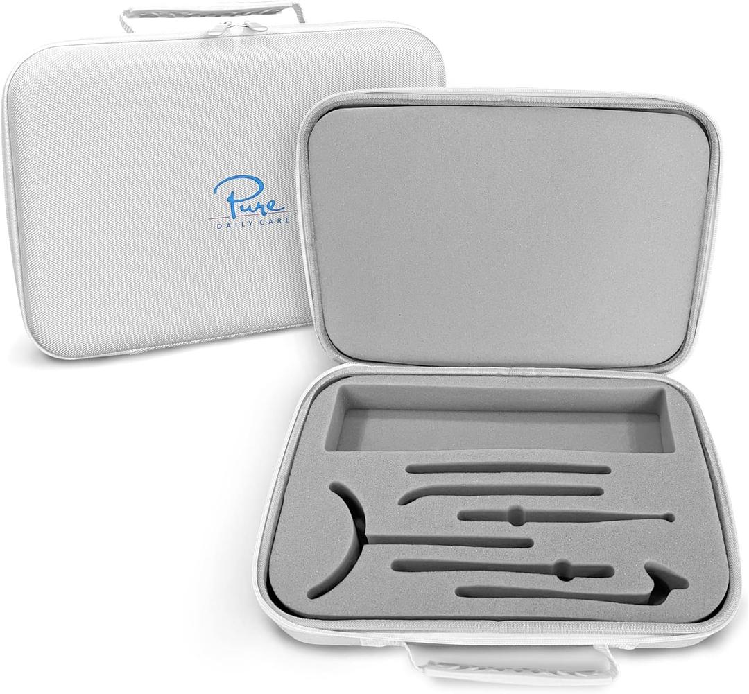 NuDerma Official Carrying Case for High Frequency Wand - Holds All Attachments - Portable for Travel - Compatible with All Nuderma Models - Padded Storage and Travel Case