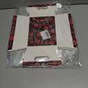 CIEOVO 24-Piece Valentine's Day Gift Basket Set: Empty Cardboard Trays with Cellophane Bags, Bows & Tags (Red pink-1)