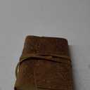 Ringsun Leather Journal Writing Notebook for Women Men Unlined Paper 400 Kraft Pages, 8 X 6 inches, Vintage Journal Leather Bound Daily Notepad, Brown,Carving (6"x8", Brown 2-Unlined)