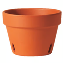 Deroma 5.8 in. H X 8.3 in. W X 8.3 in. D X 8.3 in. D Clay Orchid Pot Terracotta