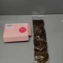 REECHO Curly Hair Extensions, 4PCS 16 inch Clip in Hair Extensions Lace Weft Short Curly Extension Clip Ins Invisible Natural Hairpieces for Women, Dark Brown to Light Brown