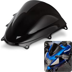 Double Bubble Windshield for Suzuki GSXR600 GSXR750 K11 2011-2023 Black