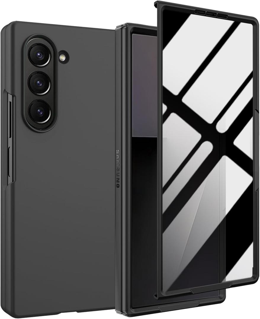 for Samsung Z Fold 7 Privacy Case,Galaxy Fold 7 Full Body Cover Built-in Anti Peeping Screen Protector,Hard PC Ultra-Thin Shockproof Protective Phone Cases for Samsung Galaxy Z Fold7,Black
