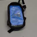 whale fall Bike Frame Bag Waterproof, 3D Eva Hard Shell, Bike Phone Holder, Bicycle Top Tube Bag, Cycling Pouch with Rain Cover, Bike Accessories for Phones Under 7" (Black)