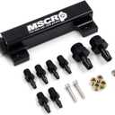 6 Port Vacuum Block Intake Manifold Kit Fuel Wastegate Turbo Boost 1/8NPT for Racing