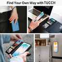 TUCCH Detachable Wallet Case for Galaxy S26+ Plus (6.7"), Wireless Charging RFID Blocking 4 Card Holders Wrist Strap, Kickstand Magnetic PU Leather Protective Flip Cover for Galaxy S26+ 2026, Black