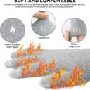 Womens Winter Touchscreen Gloves Imitation Mink Velvet Elastic Warm Gloves for Cold Weather (One Size, Grey)