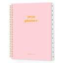SUNEE 2026 Planner, Weekly and Monthly Calendar Planner, January 2026-December 2026, Daily Agenda with Tabs, Note Pages, Spiral Binding, 8.5"x11", Pink