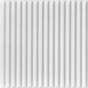 A La Maison Ceilings R133 Corrugated Pre-Painted Foam Glue-up Ceiling Tile (384 sq. ft./Case), Pack of 48, White