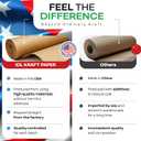 Brown Paper Roll 48" x 1200" (100 feet) - USA-Made Thick Kraft Paper Roll 50lb Thickness for Packing, Moving, Shipping & Crafts/Arts - 100% Recycled Natural Craft Wrapping Material by IDL Packaging