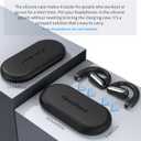 2 x Portable Silicone Case for OpenRock Pro/OpenRock S Headphones (Headphones Not Included) - Black