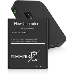 4600mAh Replacement T10 Battery for Franklin T10 Mobile Hotspot V635061P RT410/T10, 2025 Upgraded High Capacity Li-ion Battery
