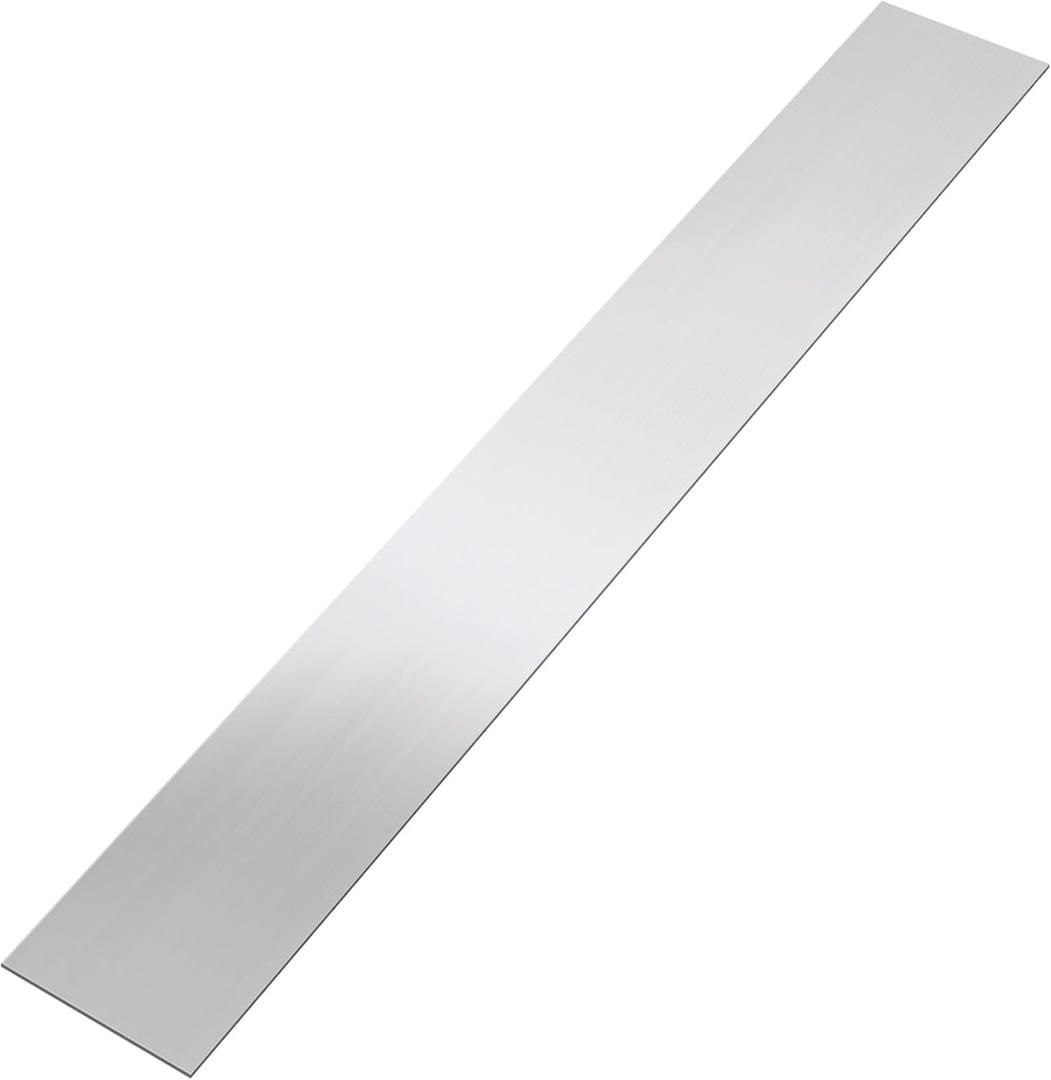 304 Brushed Stainless Steel Finishing Sheet Metal Gap Filler Trim Strip Metal Trim for Home Kitchen Tools (Silver,5 x 30 Inch) (5 x 30 Inch, Silver)