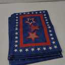 XCHI Blue Patriotic Red White Stars America 4th of July Memorial Day Independence Day Placemats Set of 4 Table Mats Decorations 12x18 Inch