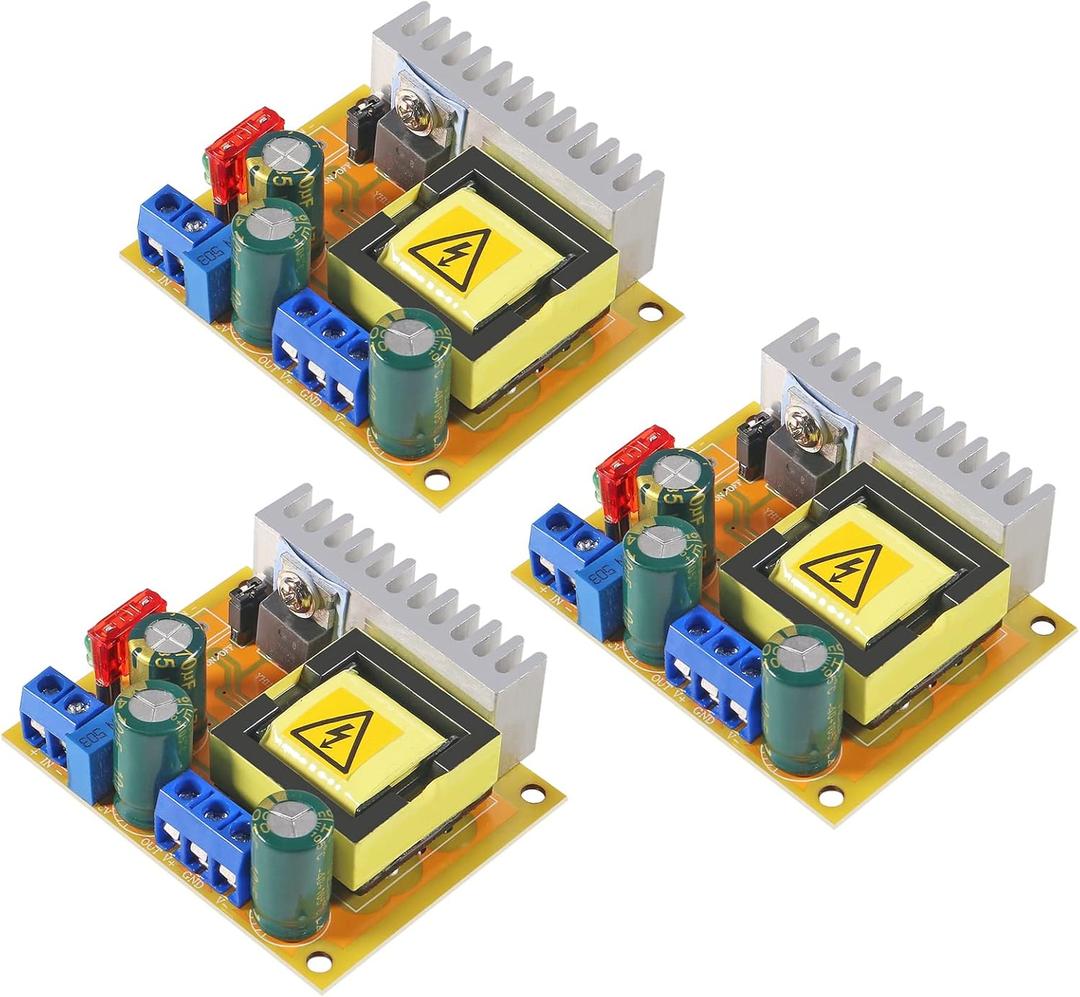 Aobao 3pcs DC-DC High Voltage Boost Converter 8V-32V to 45V-390V ZVS Step-up Booster Module Capacitor Charging Power Supply Module