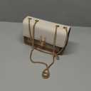 Color-Block Crossbody Bags for Women Leather Cross Body Purses Cute Designer Handbags Shoulder Bag Medium Size (#2 Beige)