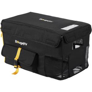 BougeRV 23 Quart Insulated Protective Cover for BougeRV CR22 Refrigerator | Easy-flap Access, Clear Temp Display, 3-layer Insulation for Camping (Refrigerator NOT Included, NOT for CRPRO Fridge)