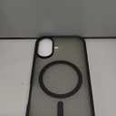 SUPFINE Magnetic for iPhone 16 Case (Compatible with MagSafe) (Military Grade Drop Protection) Translucent Matte Shockproof with Anti-Fingerprint Phone Cover,Black